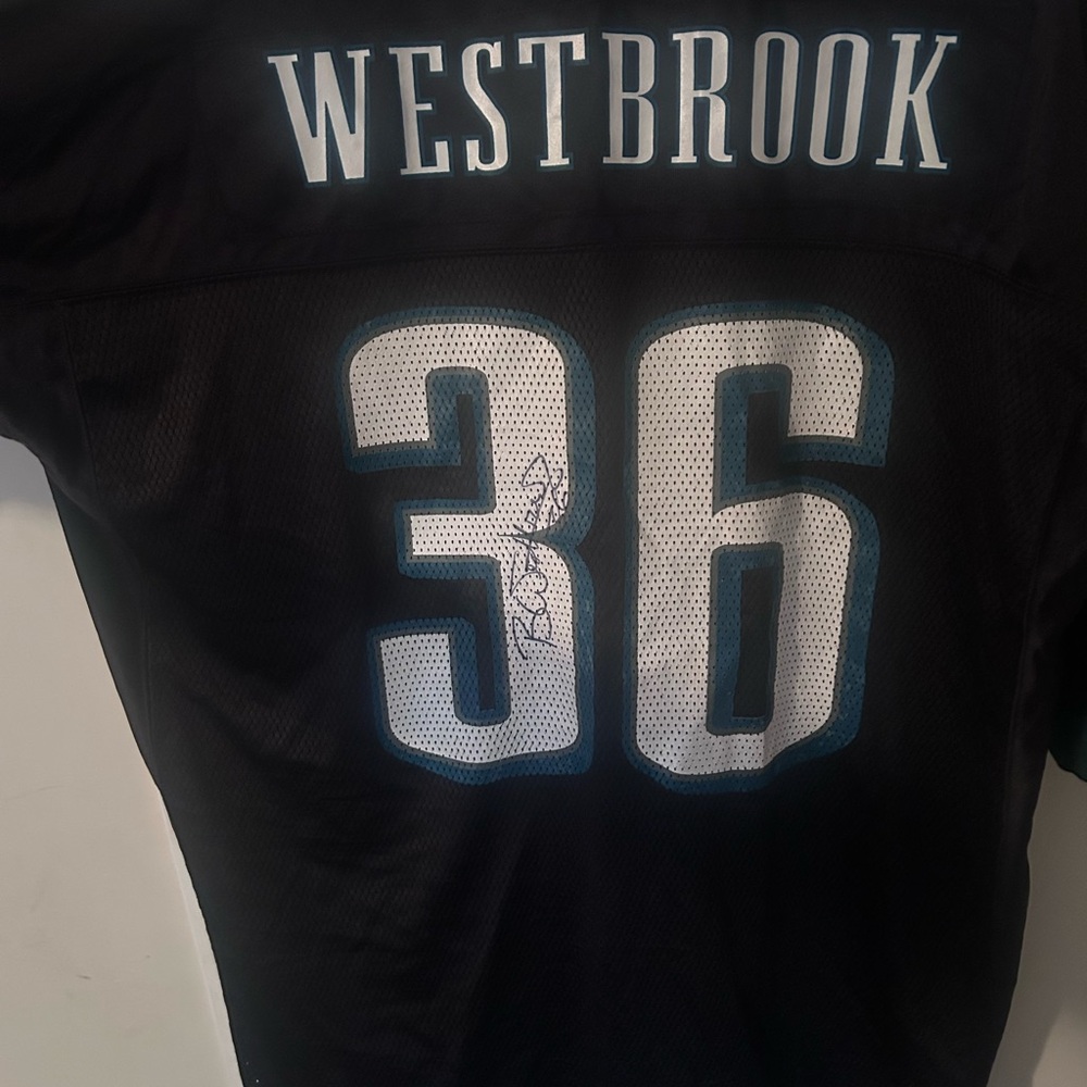 NFL Brian Westbrook Autographed Jersey